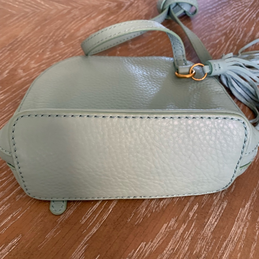 HOBO Light Green Crossbody Bag with Tassel - Picture 4 of 4